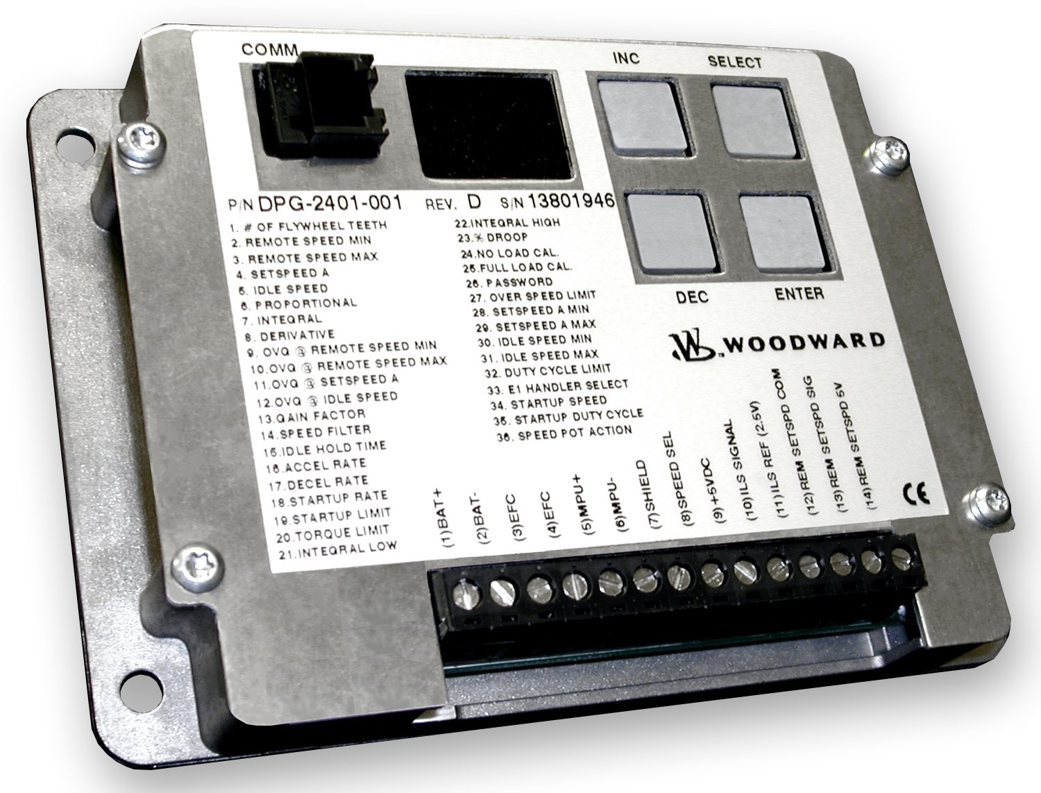 Electronic Governors Woodward, Regulator Europa and more